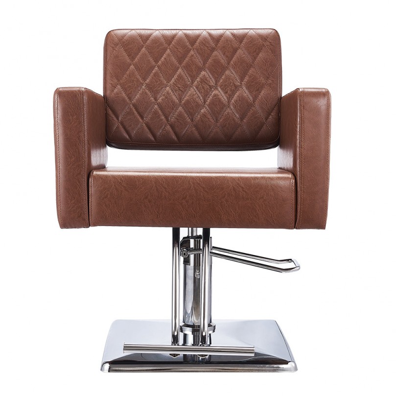 Barber Chair Hydraulic Pump PU Leather Barber Salon Chair With Pedal Square Chassis For Barber Shop, Salon Furniture - Custom Alt by Opencart SEO Pack PRO