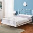 Noviss 4ft6 Vintage White Metal Bed Frame