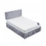 Single Bed Frame Divan Bed, Grey Velvet Fabric Storage Bed Base with Headboard 3FT Single Bed 90*190cm Single Bed Frame Divan Bed, Grey Velvet Fabric Storage Bed Base with Headboard 3FT Single Bed 90*190cm