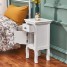 Swayam Wooden Bedside Table with One Drawer