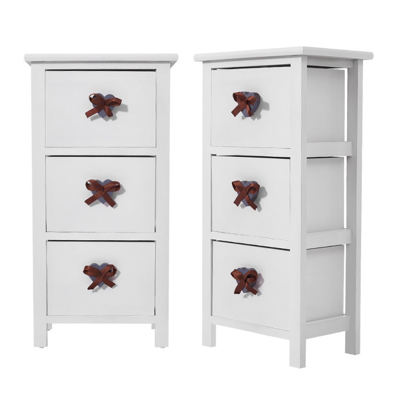 Allamino 3 Drawer Bedside Table