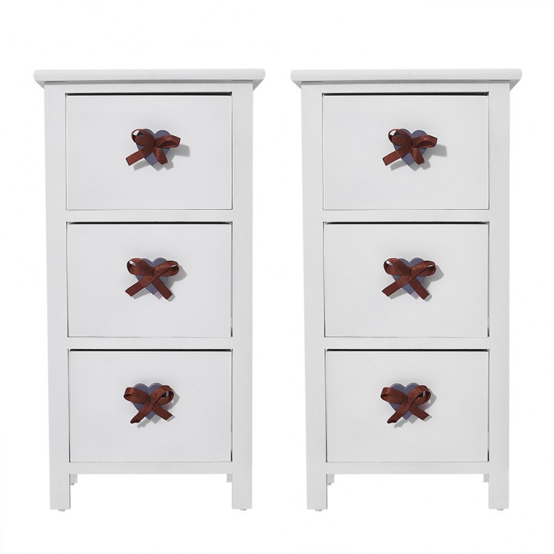 Allamino 3 Drawer Bedside Table Allamino 3 Drawer Bedside Table