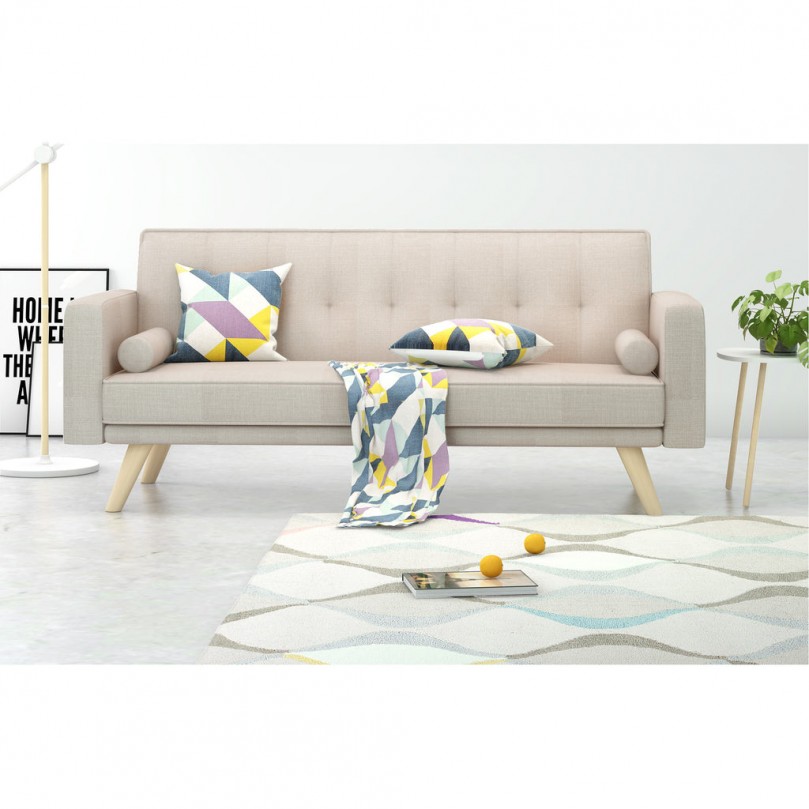 Silkia 3 Seater Velvet Click-Clack Sofa Bed Silkia 3 Seater Velvet Click-Clack Sofa Bed