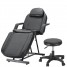 Balance Beauty Bed 3 Section Massage Table Adjustable Reclining Salon Chair Tattoo Spa Facial Couch Bed with Stool Steel Frame PU Leather Balance Beauty Bed 3 Section Massage Table Adjustable Reclining Salon Chair Tattoo Spa Facial Couch Bed with Stool Steel Frame PU Leather