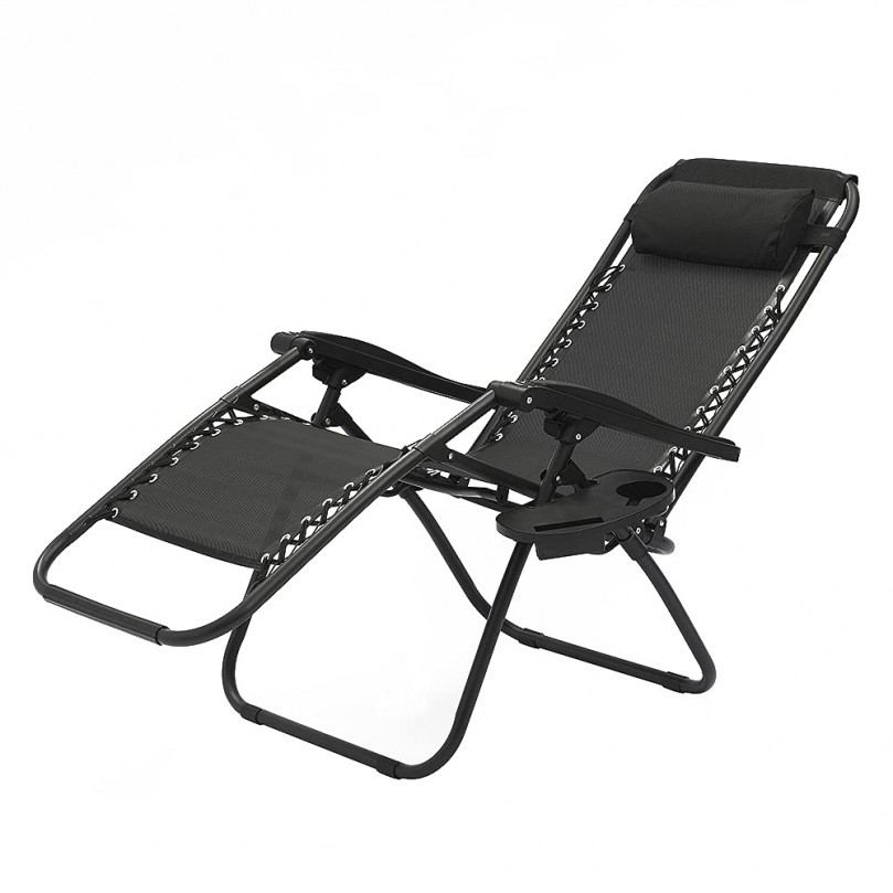 Set of 2 Textoline Sun Lounger Garden Chairs with Headrest Cup and Phone Holder Adjustable Folding Recliner Sunloungers Outdoor Camping Beach Set of 2 Textoline Sun Lounger Garden Chairs with Headrest Cup and Phone Holder Adjustable Folding Recliner Sunloungers Outdoor Camping Beach - Custom Alt by Opencart SEO Pack PRO