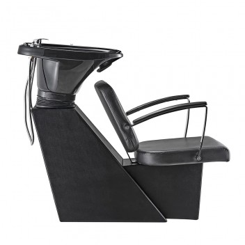 Barber Backwash Chair, Hair Wahsing Salon Chair ABS Plastic Shampoo Bowl Sink Chair with Basin Beauty Equipment