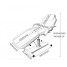 Hydraulic Massage Table, Tattoo SPA Beauty Care Salon Bed Therapy Couch Salon Chair with Chrome Stable Base Hydraulic Massage Table, Tattoo SPA Beauty Care Salon Bed Therapy Couch Salon Chair with Chrome Stable Base