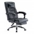 Faux Leather Modern Office Chair with Footrest