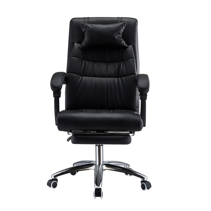 Faux Leather Modern Office Chair with Footrest Faux Leather Modern Office Chair with Footrest