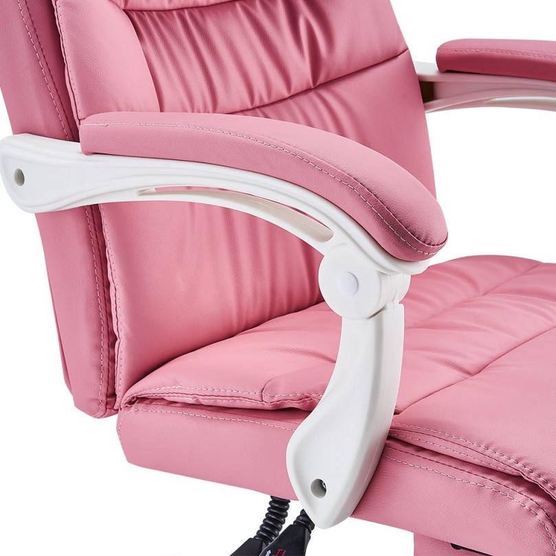 Faux Leather Modern Office Chair with Footrest Faux Leather Modern Office Chair with Footrest