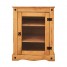 Mexican Styling Solid Pine Kitchen Cabinet with Glass Door