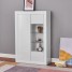 Sideboard Storage Cupboard High Gloss Front Cabinet RGB Multicolor LED Lighting with Door and Glass Shelves Sideboard Storage Cupboard High Gloss Front Cabinet RGB Multicolor LED Lighting with Door and Glass Shelves