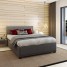 Gaslift Fabric Wood Bed Frame with Storage Ottoman Double Bed Dark Grey Gaslift Fabric Wood Bed Frame with Storage Ottoman Double Bed Dark Grey