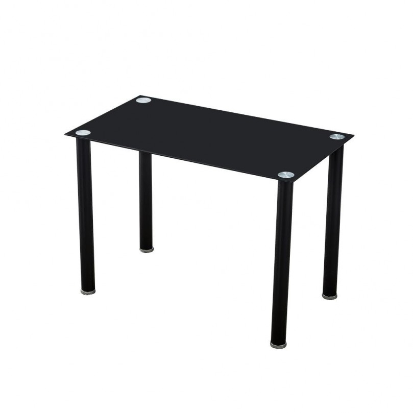 Remotion Black Glass Dining Table Set for 4,120cm Table