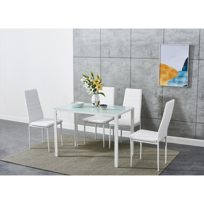Finzerin Glass Dining Table,105cm - Custom Alt by Opencart SEO Pack PRO