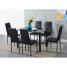 Roustabouts Glass Top 120cm Dining Table Set Roustabouts Glass Top 120cm Dining Table Set
