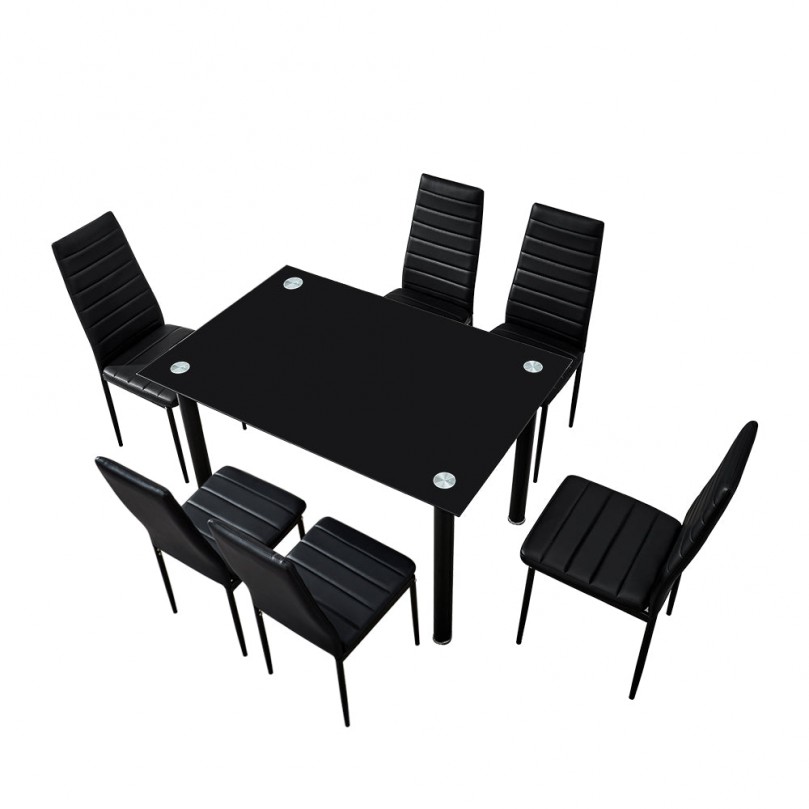 Roustabouts Glass Top 120cm Dining Table Set