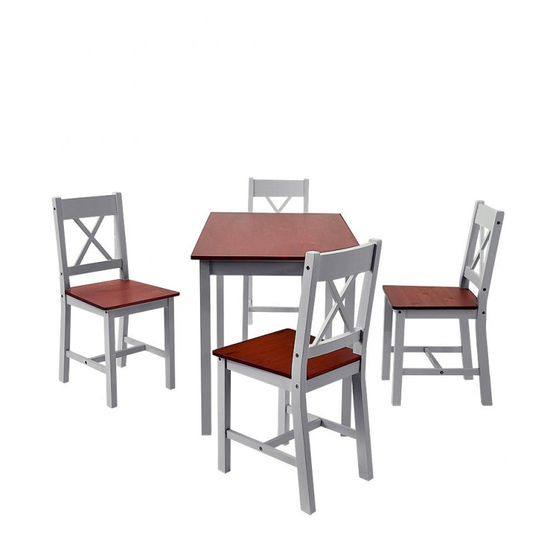 Organiqa Dining Table and 4 Chairs Set