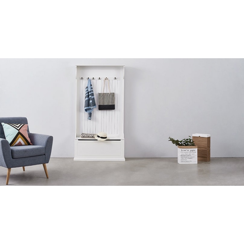 Hallway Storage Wardrobe with Coat Rack - Custom Alt by Opencart SEO Pack PRO