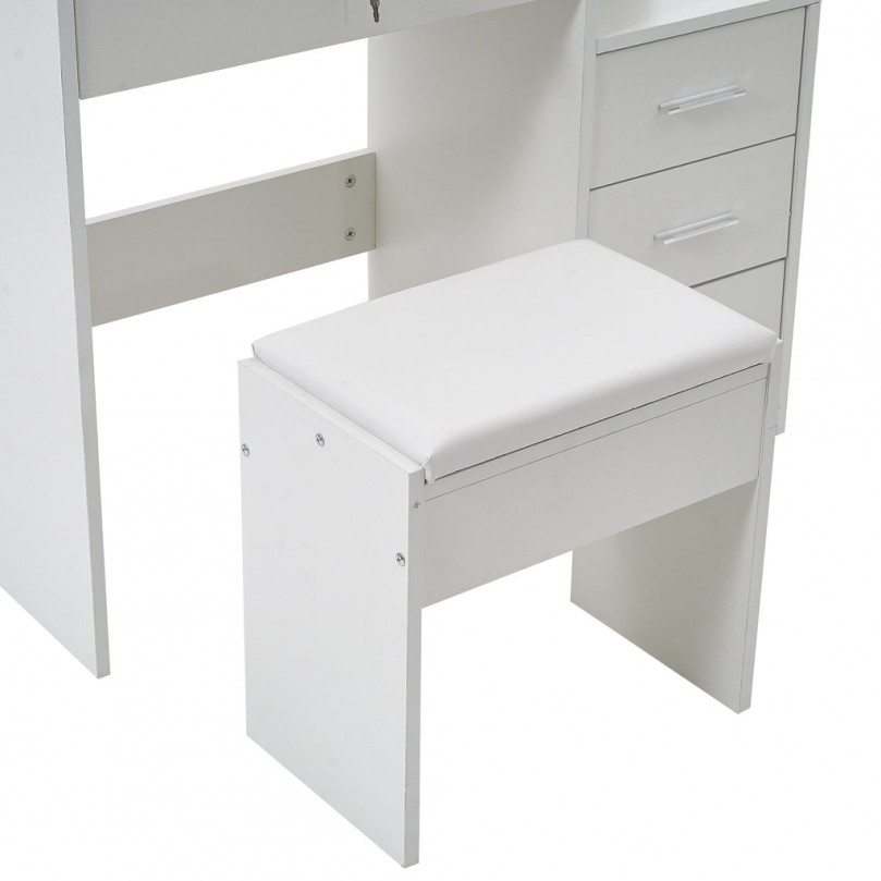 Agatha Table Set with Drawers and Stool Agatha Table Set with Drawers and Stool