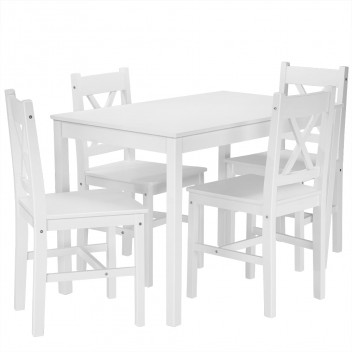 Organiqa Dining Table and 4 Chairs Set