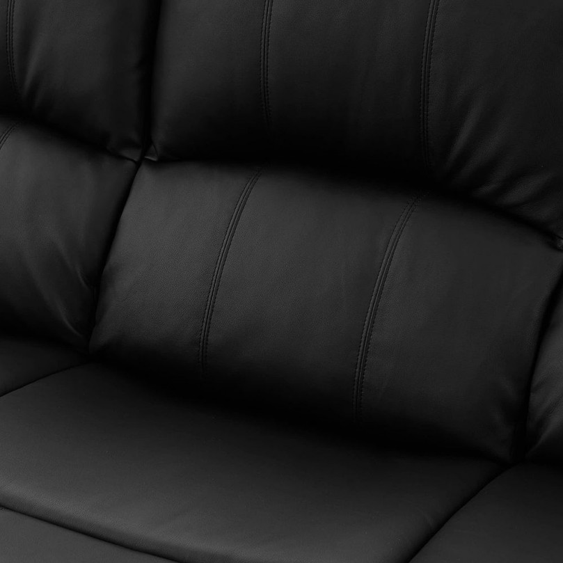 Leather Reclining Sofa 3 Seater Recliner