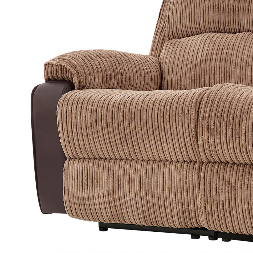 3 Seater Brown Corduroy Sofa UK - Custom Alt by Opencart SEO Pack PRO