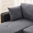 Grey and Black Pull-Out Corner Sofa Bed with Storage Grey and Black Pull-Out Corner Sofa Bed with Storage