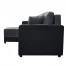 Grey and Black Pull-Out Corner Sofa Bed with Storage Grey and Black Pull-Out Corner Sofa Bed with Storage