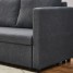 Grey Corner Chaise Sofa with Pull Out Bed