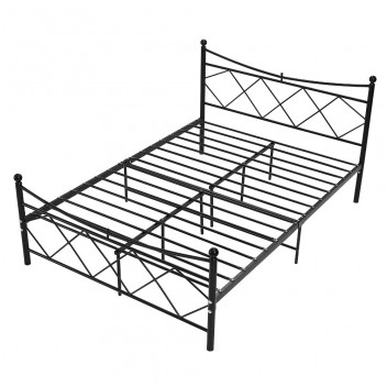 Romeo Mauve 4ft6 Victorian Style Metal Bed Frame