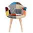 Aalishaan Patchwork Dining Chair with 100% wood legs