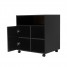 Mobile Office Cabinet, 3 Open 2 Closed Storage Shelves with Wheels - Custom Alt by Opencart SEO Pack PRO