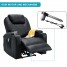 Electric Rise Recliner Lift Chairs For Elderly Sofa Bond Leather Recliner Armchairs Reclining Chairs For Living Room Lounge Massage Chair Heat Riser Cinema Recliner