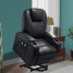 Electric Rise Recliner Lift Chairs For Elderly Sofa Bond Leather Recliner Armchairs Reclining Chairs For Living Room Lounge Massage Chair Heat Riser Cinema Recliner
