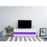 Floating Hanging Style TV Cabinet with 16 Color LED Light, Modern Wall Storage Cabinet TV Stand