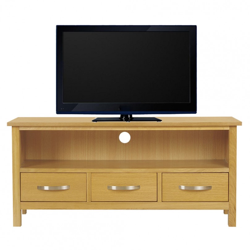 Oak TV Unit Stand Storage Rack Solid Wooden TV Cabinet W 110 * D 35 * H 50 cm Oak TV Unit Stand Storage Rack Solid Wooden TV Cabinet W 110 * D 35 * H 50 cm