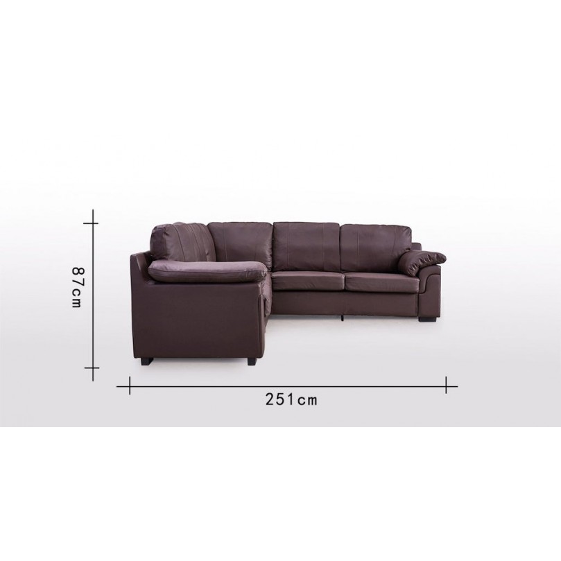 L Shape Corner Sofa-PU Leather