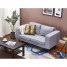 2 Seater Polyester Fabric Sofa with Iron Feet Modern Soft Corner Couch Settee 2 Seater Polyester Fabric Sofa with Iron Feet Modern Soft Corner Couch Settee