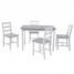 Home Solid Pine Wood Dining Table Set with 4 Chairs Furniture Set Kitchen Dining Room Natural Pine Home Solid Pine Wood Dining Table Set with 4 Chairs Furniture Set Kitchen Dining Room Natural Pine