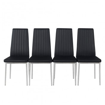Era Leather Dining Chairs Set of 4