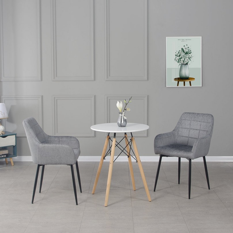 Creme De Faux Leather Dining Chair,Set of 2 Creme De Faux Leather Dining Chair,Set of 2 - Custom Alt by Opencart SEO Pack PRO