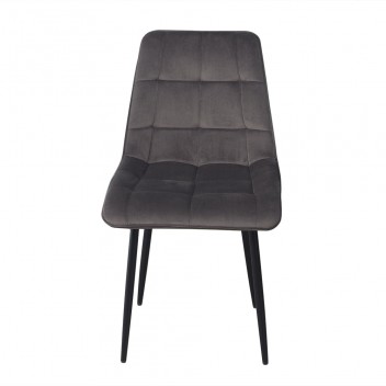 Robutt Dark Grey Velvet Dining Chairs Set of 2/4