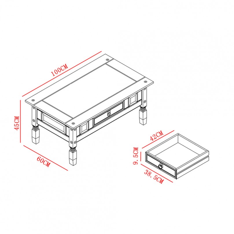 Amoss Pinewood Coffee Table Amoss Pinewood Coffee Table