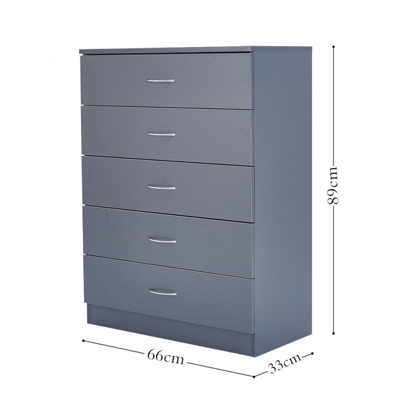 Roscoe 5-Drawer Chest of Drawers Roscoe 5-Drawer Chest of Drawers