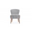 1x Linen Fabric Tub Chair Retro Occasional Bedroom Lounge Accent Chair