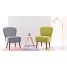 1x Linen Fabric Tub Chair Retro Occasional Bedroom Lounge Accent Chair 1x Linen Fabric Tub Chair Retro Occasional Bedroom Lounge Accent Chair
