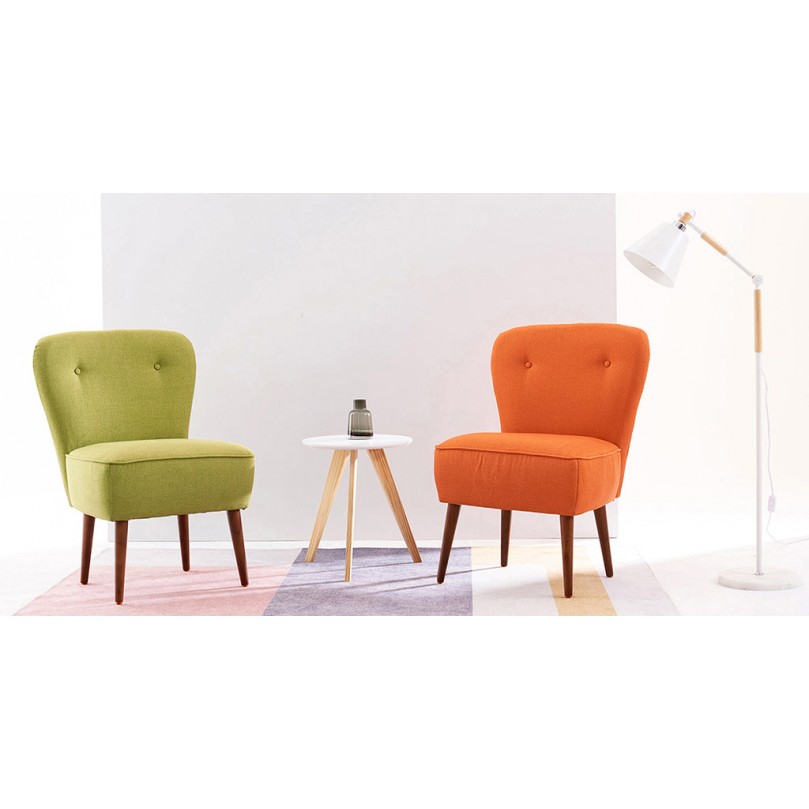1x Linen Fabric Tub Chair Retro Occasional Bedroom Lounge Accent Chair 1x Linen Fabric Tub Chair Retro Occasional Bedroom Lounge Accent Chair