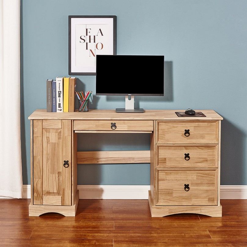 Circlebite Solid Pine Computer Desk Circlebite Solid Pine Computer Desk - Custom Alt by Opencart SEO Pack PRO