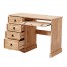 Orgapure Pine Computer Desk with Four Drawers